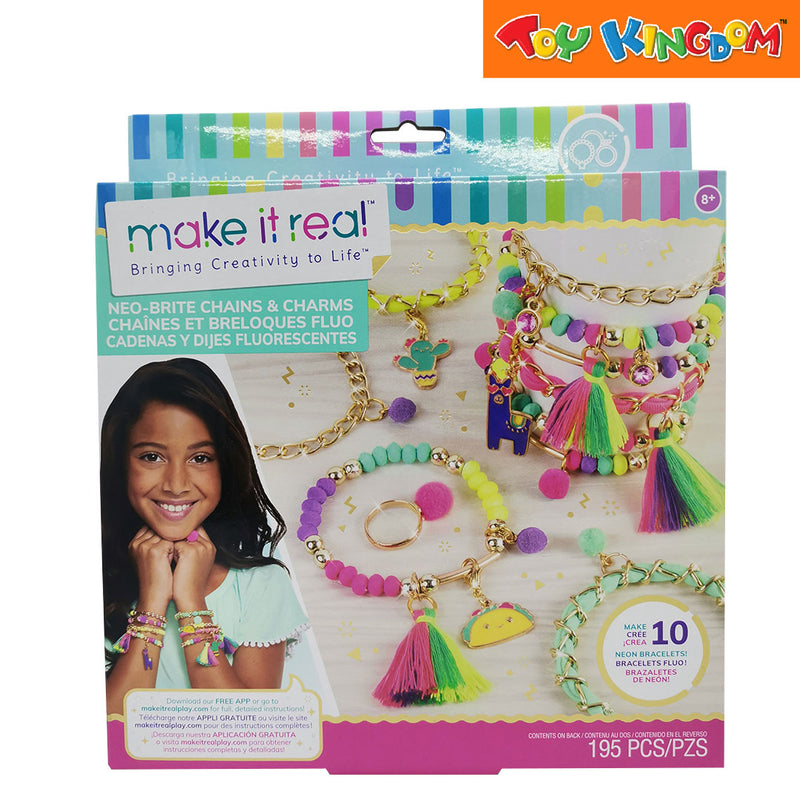 Make It Real Neo-Brite Chains and Charms Kit