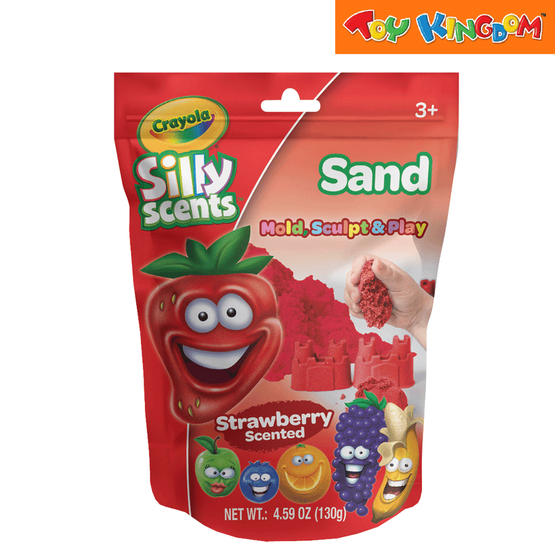 Crayola 130 grams Silly Scents Strawberry Play Sand Pouch