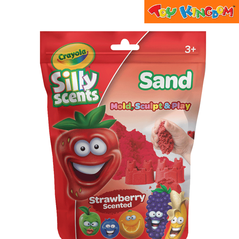 Crayola 130 grams Silly Scents Strawberry Play Sand Pouch