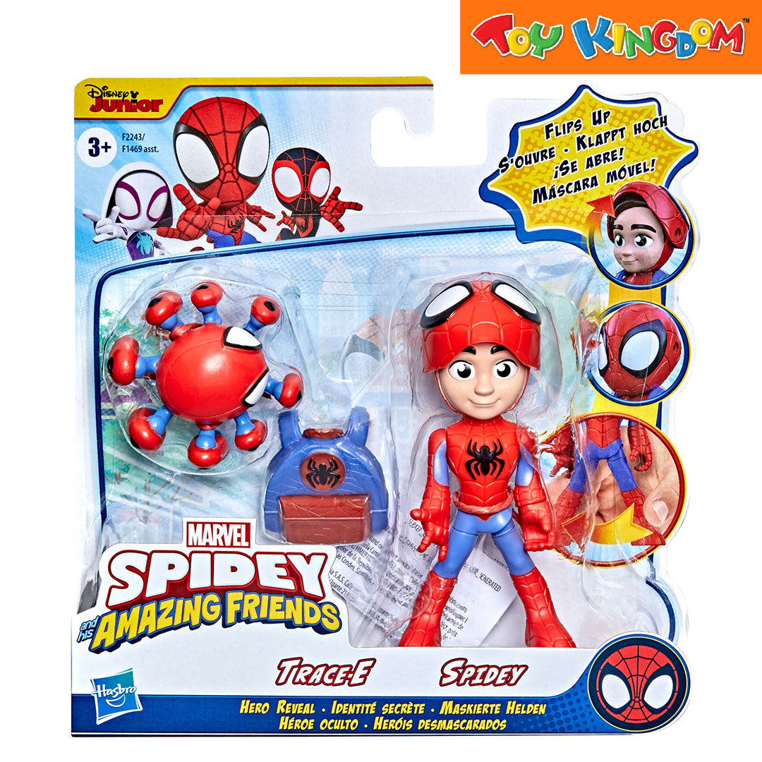 Disney Jr. Marvel Spidey and His Amazing Friends Trace-E and Spidey Playset