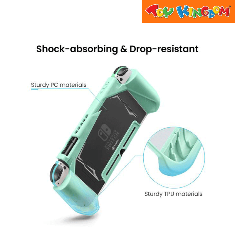 Nintendo Switch Green TT TPU Dockable Grip Case