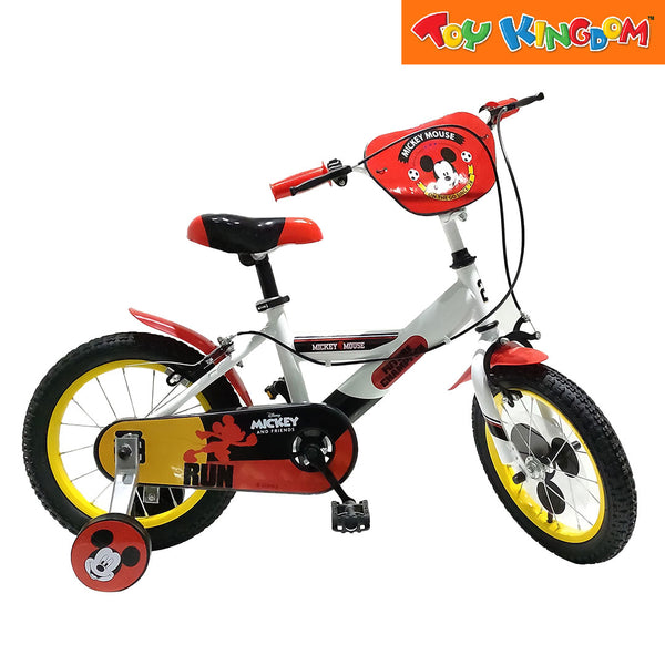 Disney Mickey Mouse 14 inch Bike with Training Wheels Toy Kingdom