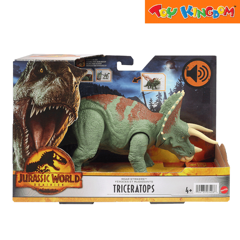 Jurassic World Roar Strikers Triceratops Action Figure