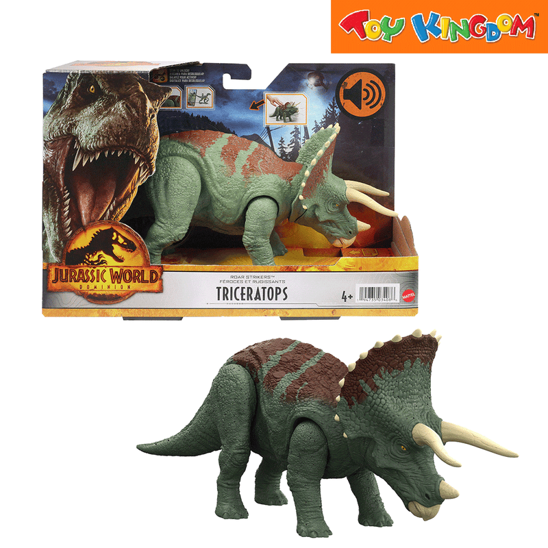 Jurassic World Roar Strikers Triceratops Action Figure