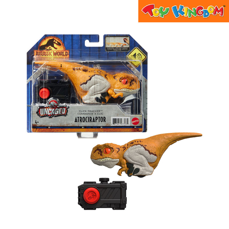 Jurassic World Uncaged Click Tracker Atrociraptor Orange Action Figure