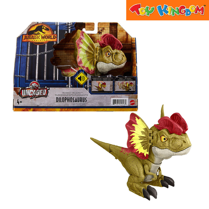 Jurassic World Uncaged Rowdy Roars Dilophosaurus Action Figure