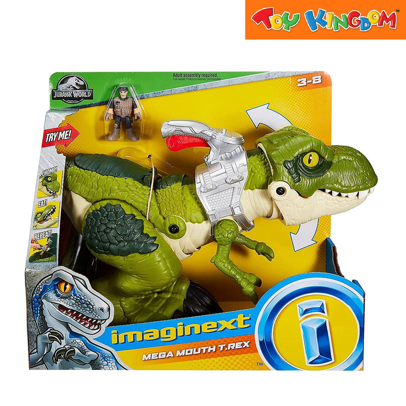 Jurassic World Dominion Imaginext Mega Mouth TRex Action Figure