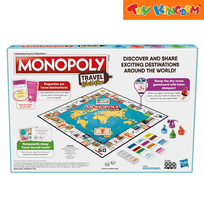 Hasbro Gaming Monopoly Travel World Tour Board Game