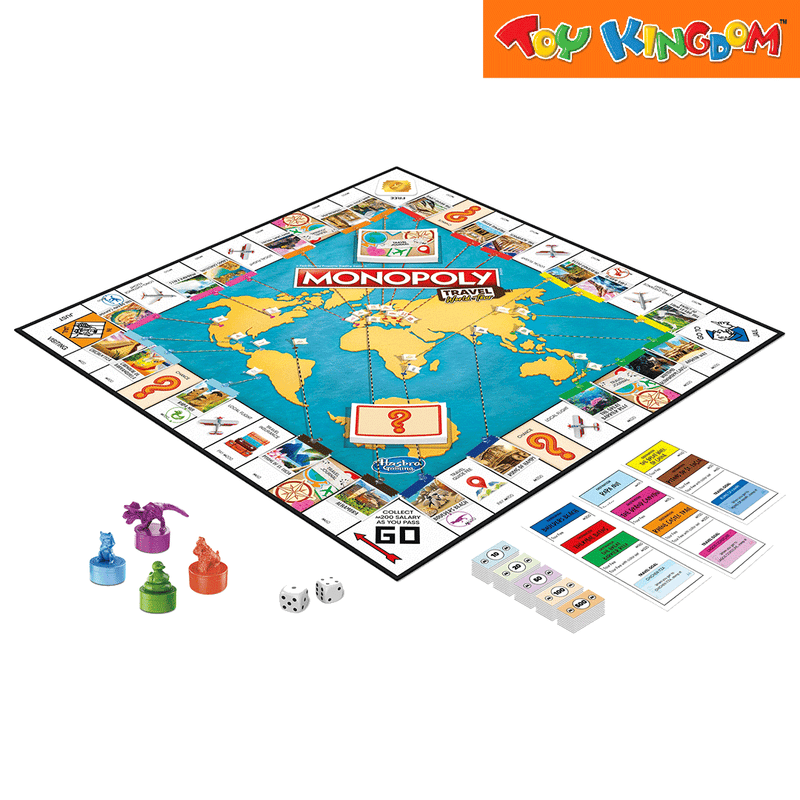 Hasbro Gaming Monopoly Travel World Tour Board Game