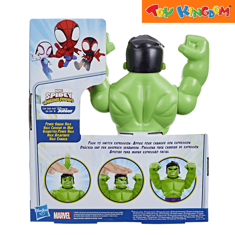 Disney Jr. Marvel Spidey and His Amazing Friends Power Smash Hulk Figure