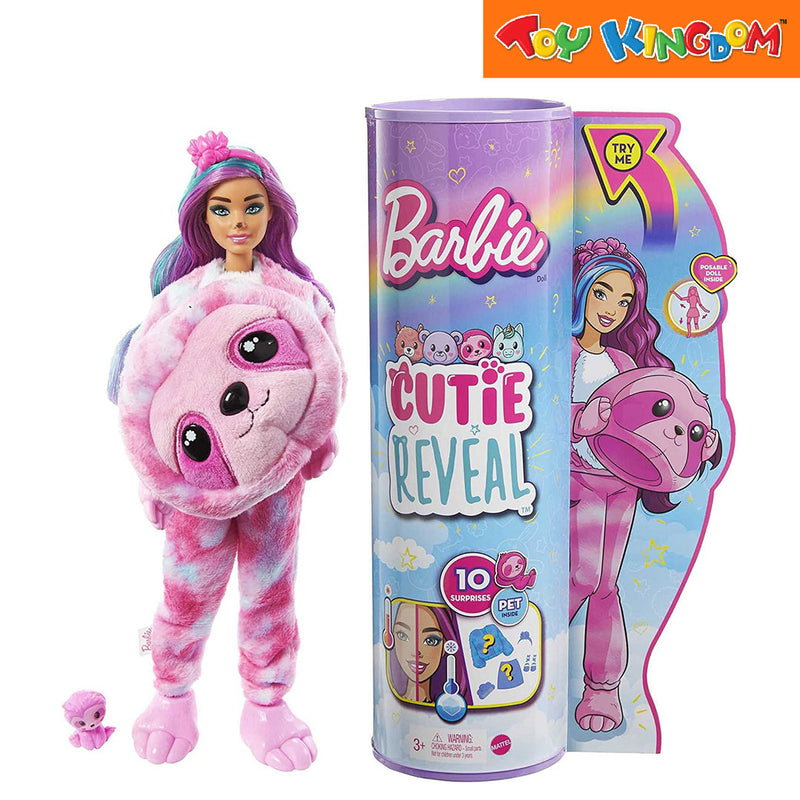 Barbie Cutie Reveal Sloth Doll