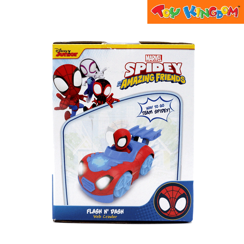 Disney Jr. Marvel Spidey and His Amazing Friends Flash 'n Dash Web Crawler Vehicle