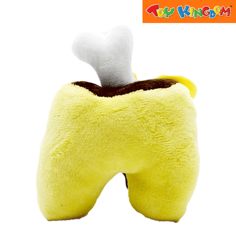 Among Us Clip On Plush Yellow with Blue Hat 13 cm Stuffed Toy