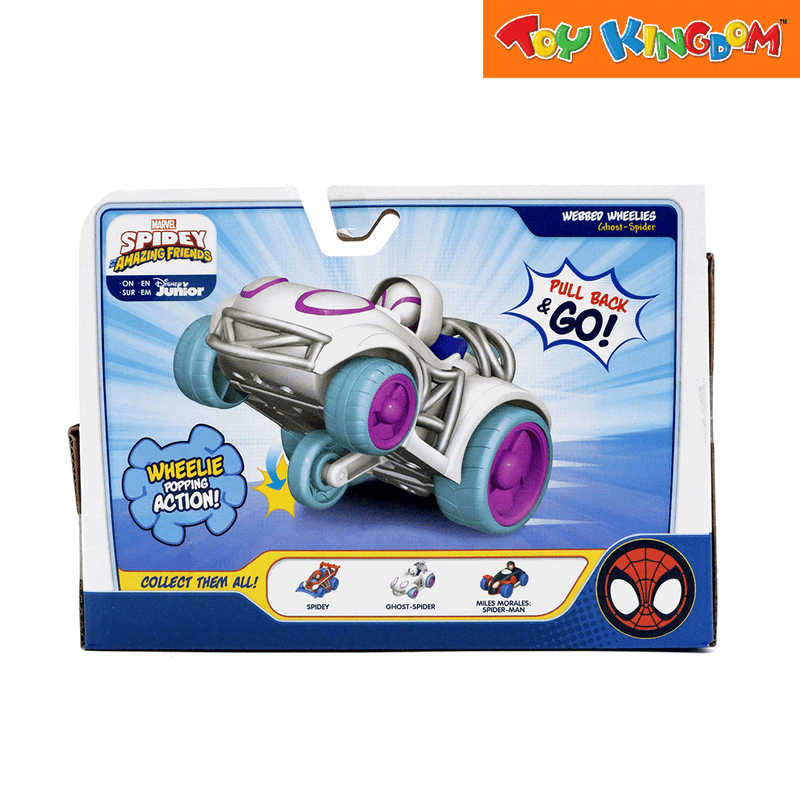 Disney Jr. Marvel Spidey and His Amazing Friends Webbed Wheelies Ghost Spider Vehicle