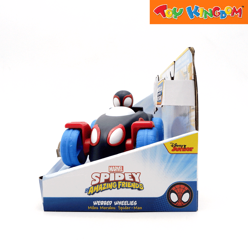 Disney Jr. Marvel Spidey and His Amazing Friends Webbed Wheelies Miles Morales Vehicle