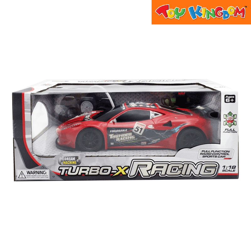 Dream Machine Turbo X-Racing 1:18 Scale Remote Control Vehicle