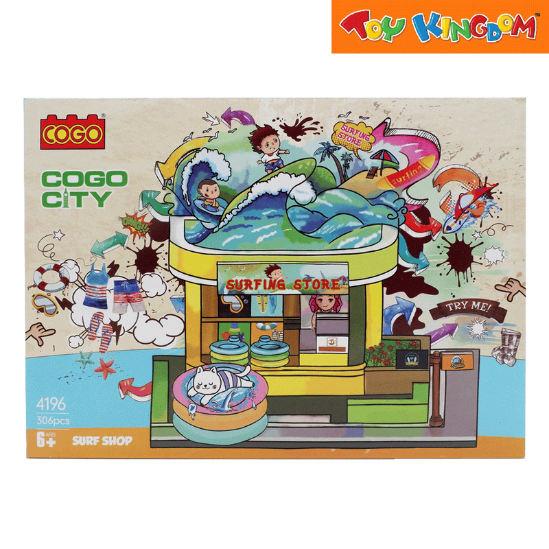 Cogo City Surf Shop Building Blocks