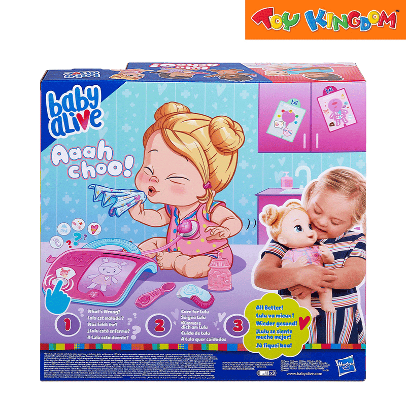 Baby Alive Lulu Achoo Blonde Baby Doll