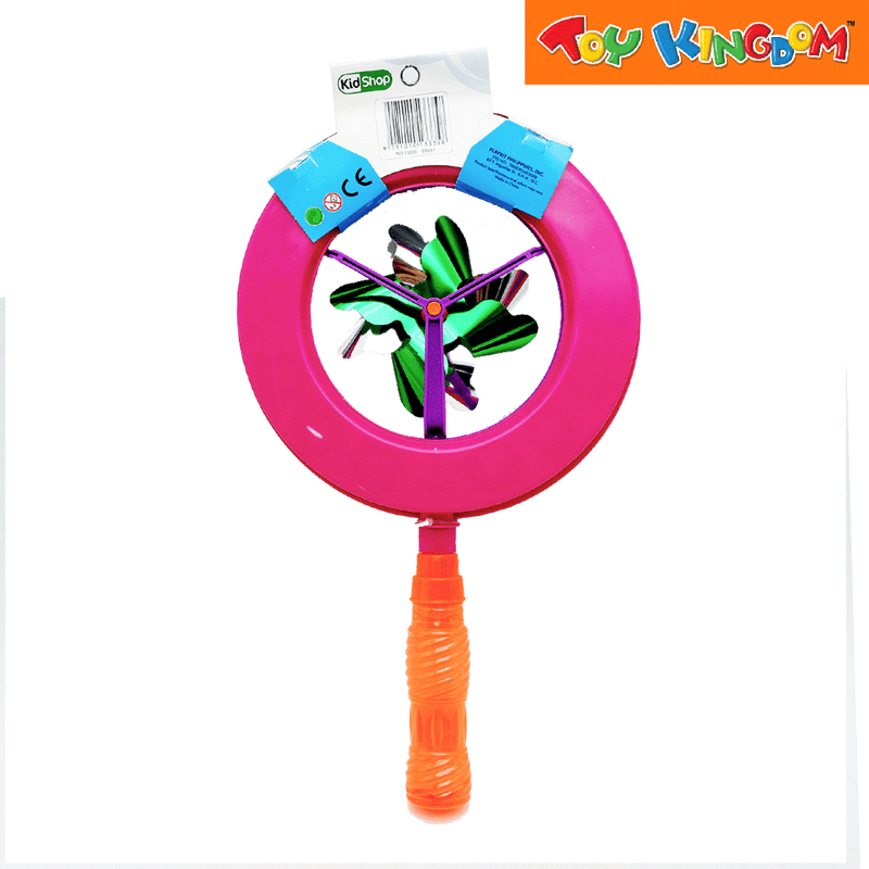 KidShop Pink Spin Wheel Bubble Maker