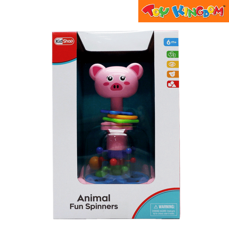 KidShop Pink Animal Fun Spinners