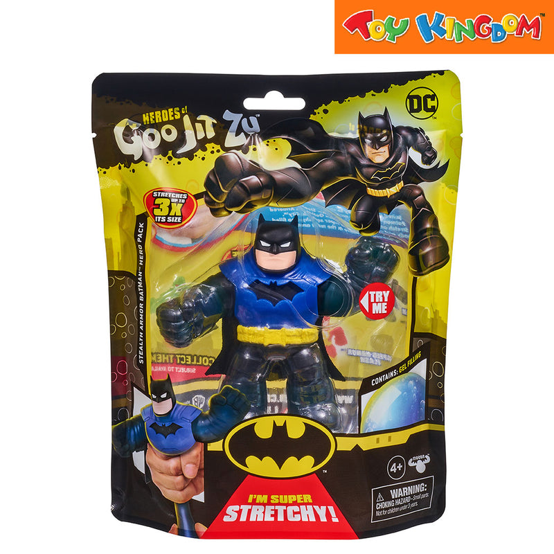 Heroes of Goo Jit Zu DC Comics Series 4 Hero Pack Stealth Armor Batman Stretchable Figure