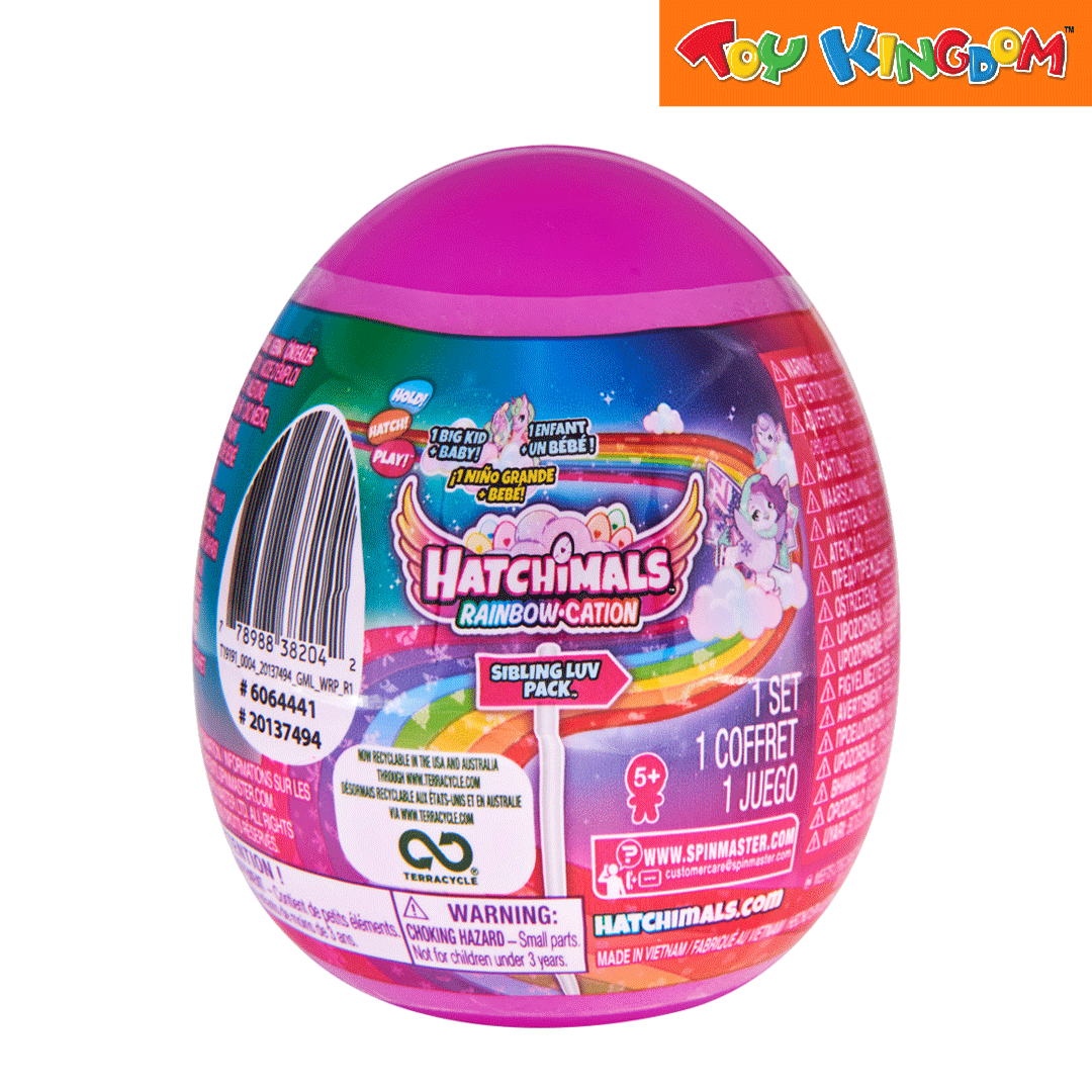 Hatchimals CollEGGtibles Rainbow-Cation Sibling Luv Pack Playset