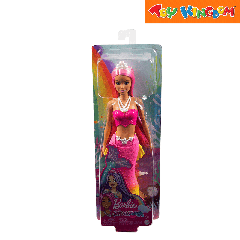 Barbie Core Pink Hair Mermaid Doll