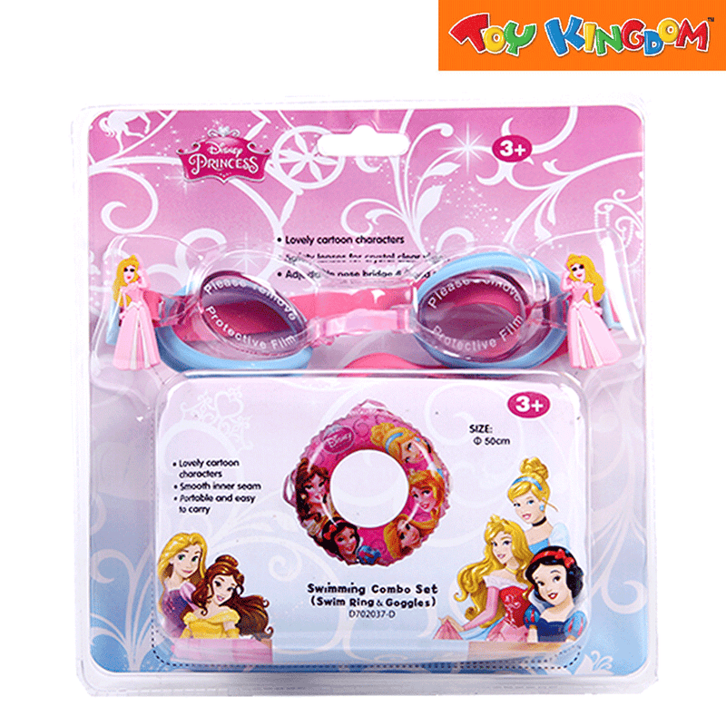 Disney Princess Pink Swim Ring and Goggles Set