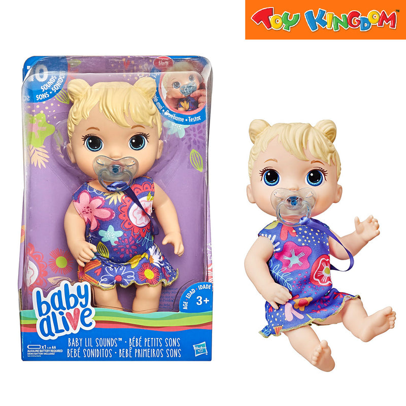 Baby Alive Baby Lil Sounds Blonde Hair Baby Doll