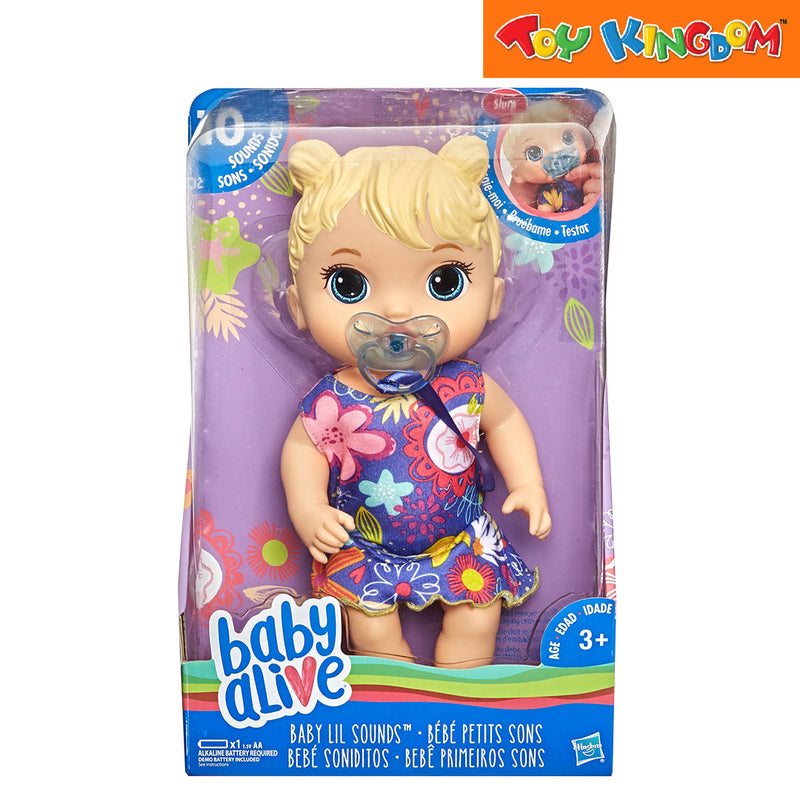 Baby Alive Baby Lil Sounds Blonde Hair Baby Doll