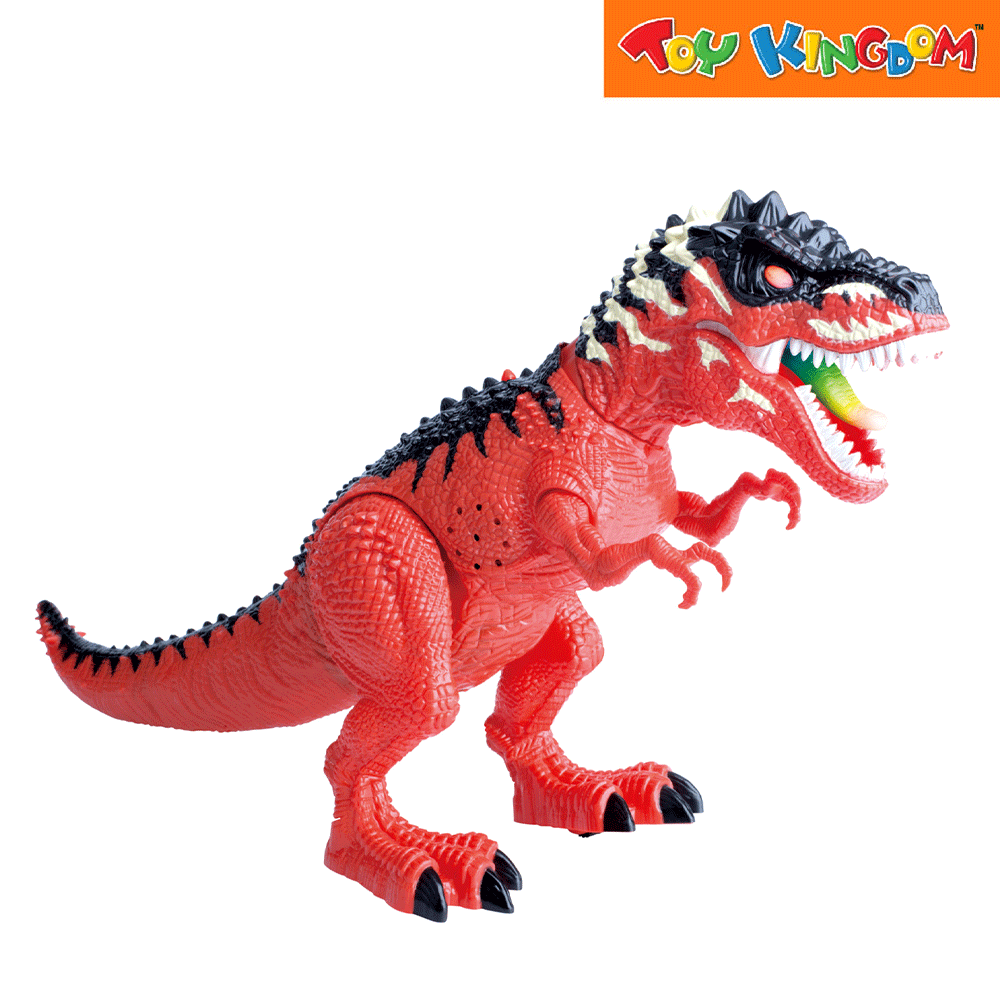 Stomp and Chomp T Rex Red and Black Battery Operated Dinosaur