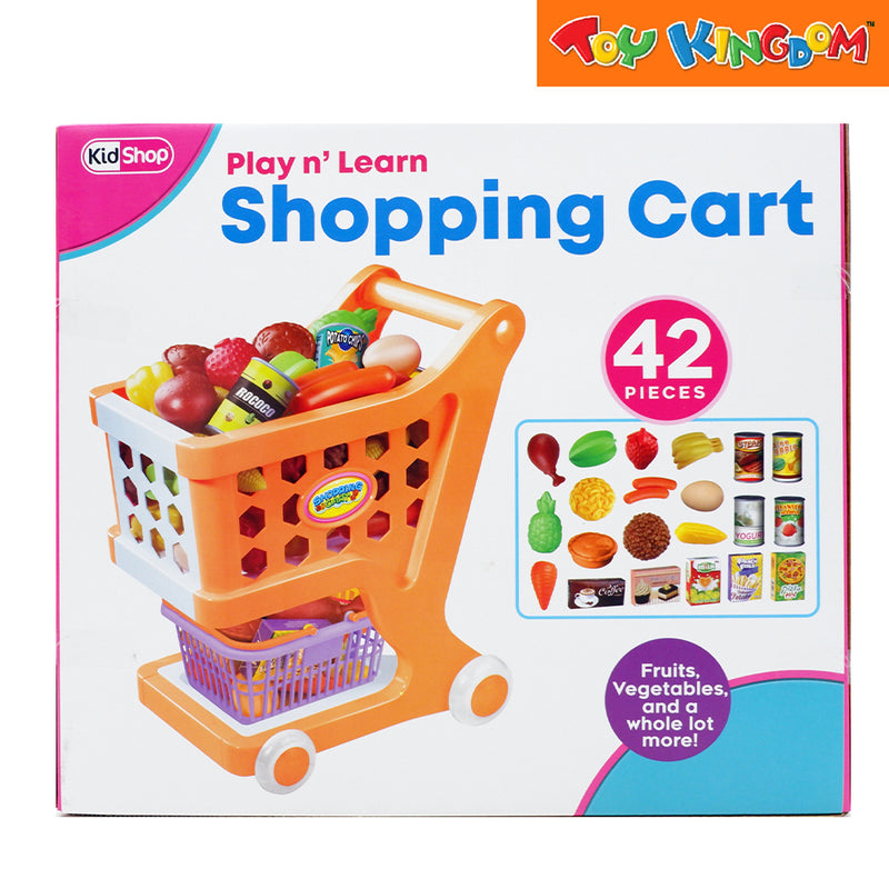 KidShop Play 'n Learn 42 pcs Shopping Cart Playset