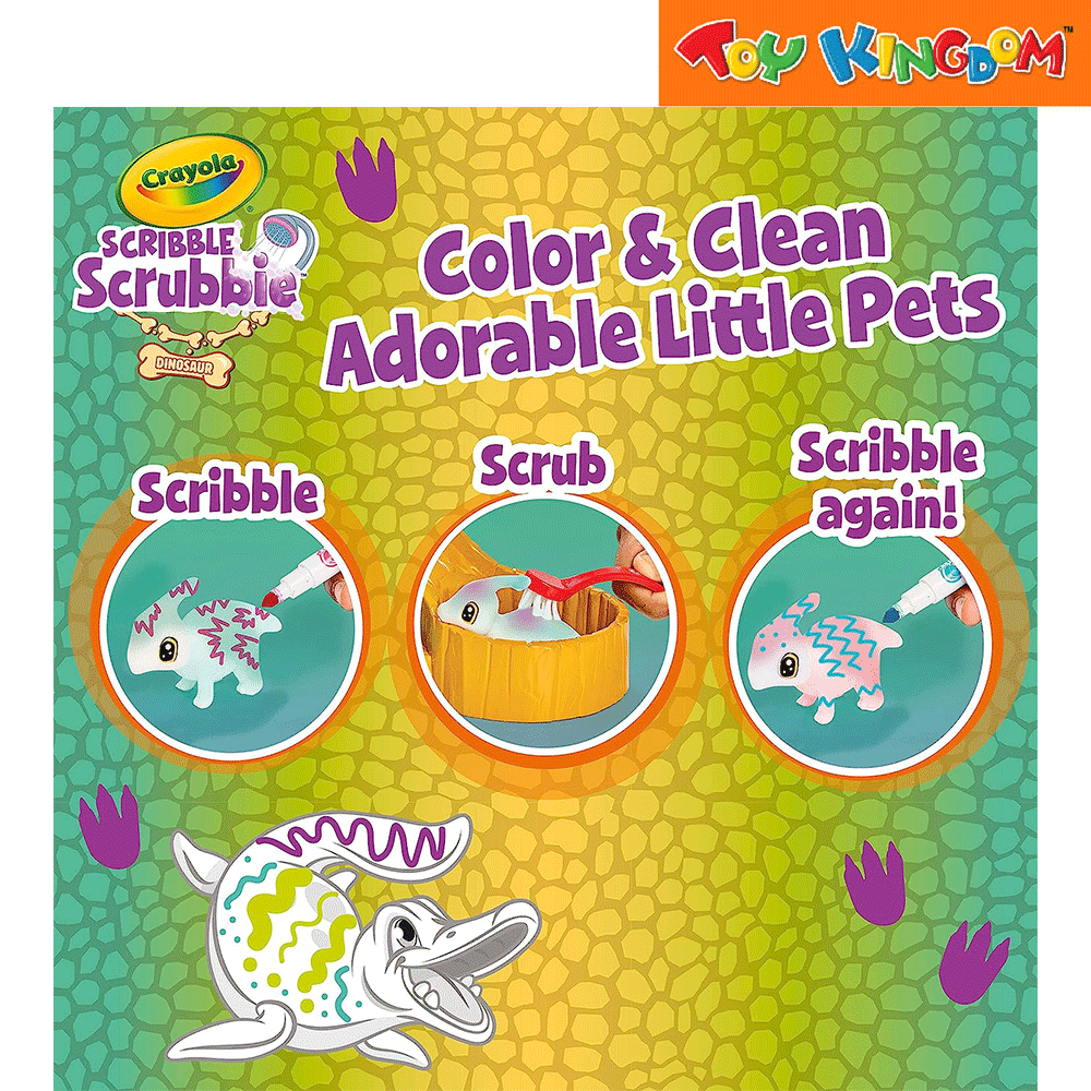 Crayola Scribble Scrubbie Color Clean Adorable Little Pets Playset