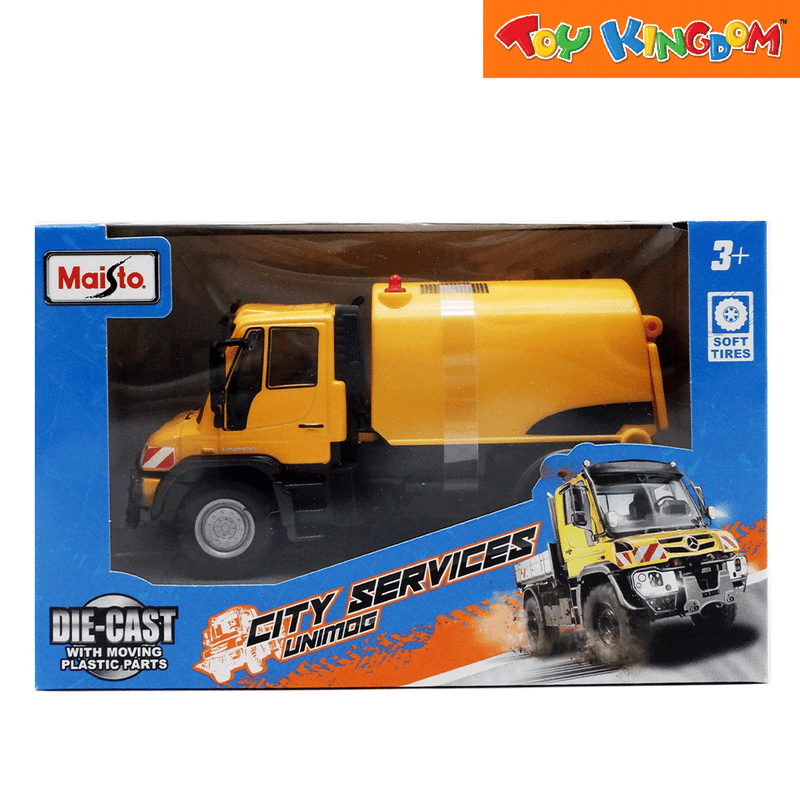 Maisto City Services Unimog U423 Road Sweeper 4.5 inch Die-Cast Vehicle