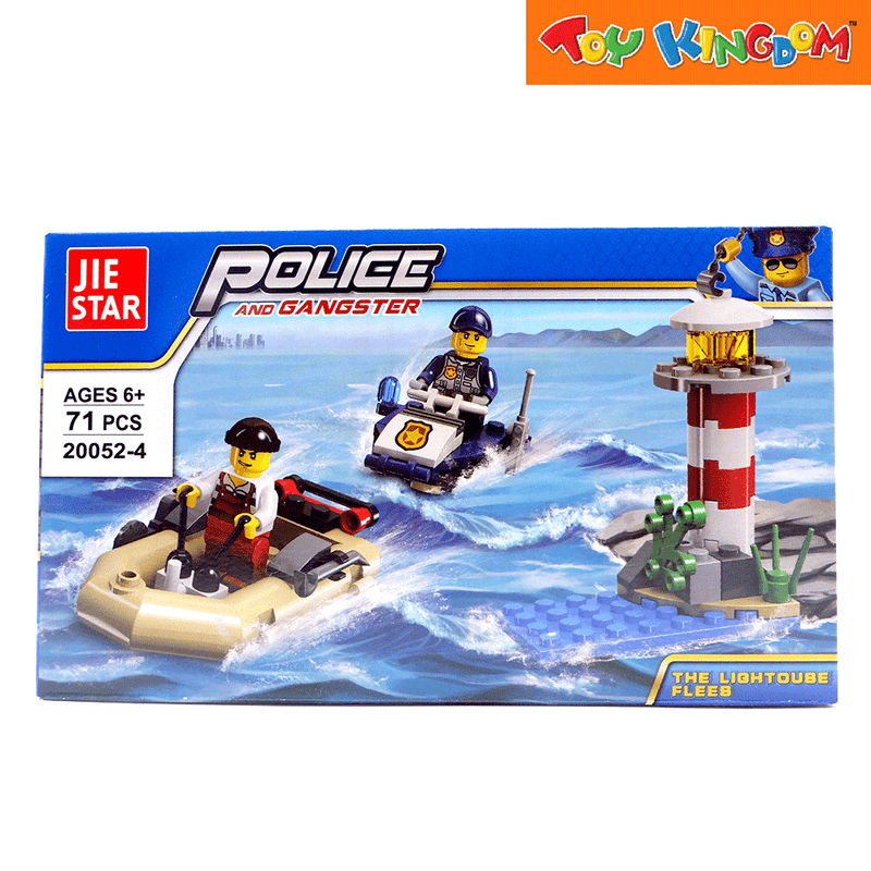 Jie Star Blocks Police & Gangster The Lighthouse Flees 71 pcs Building Blocks