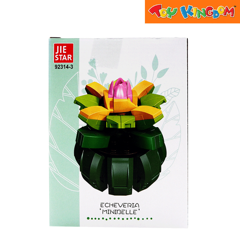 Jie Star Blocks Plants Echeveria Minibelle 123 pcs Building Blocks