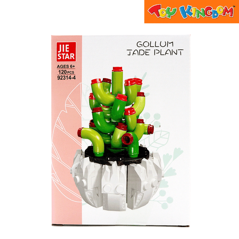 Jie Star Blocks Plants Gollum Jade Plant 120 pcs Building Blocks