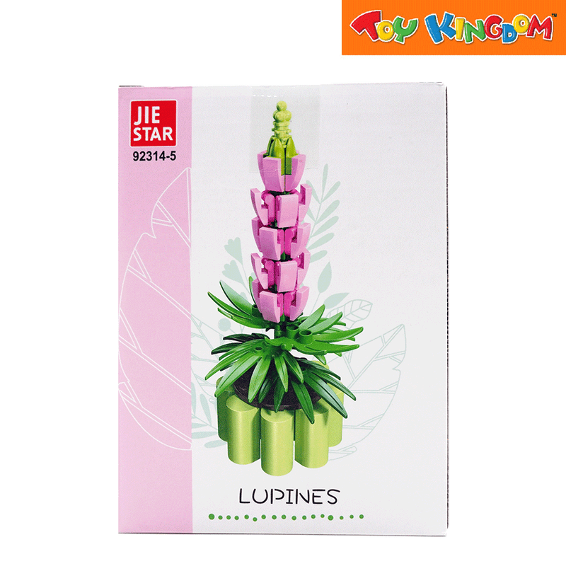 Jie Star Blocks Plants Lupines 114 pcs Building Blocks