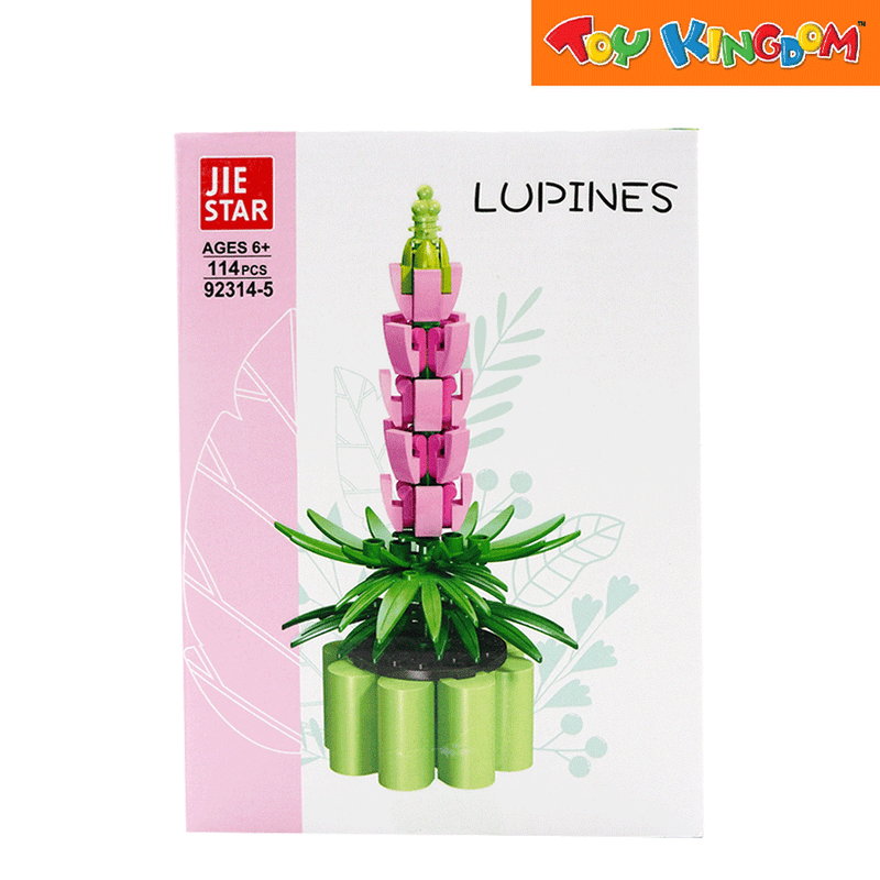 Jie Star Blocks Plants Lupines 114 pcs Building Blocks