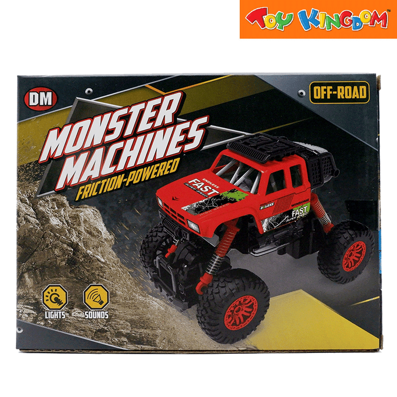 Dream Machine Monster Machines Off-Road Yellow Friction-Powered Vehicle