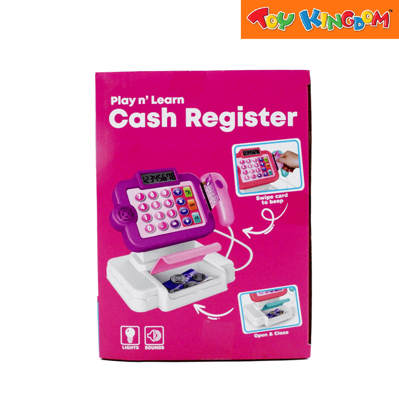 KidShop Play 'n Learn Neon Pink Cash Register Playset