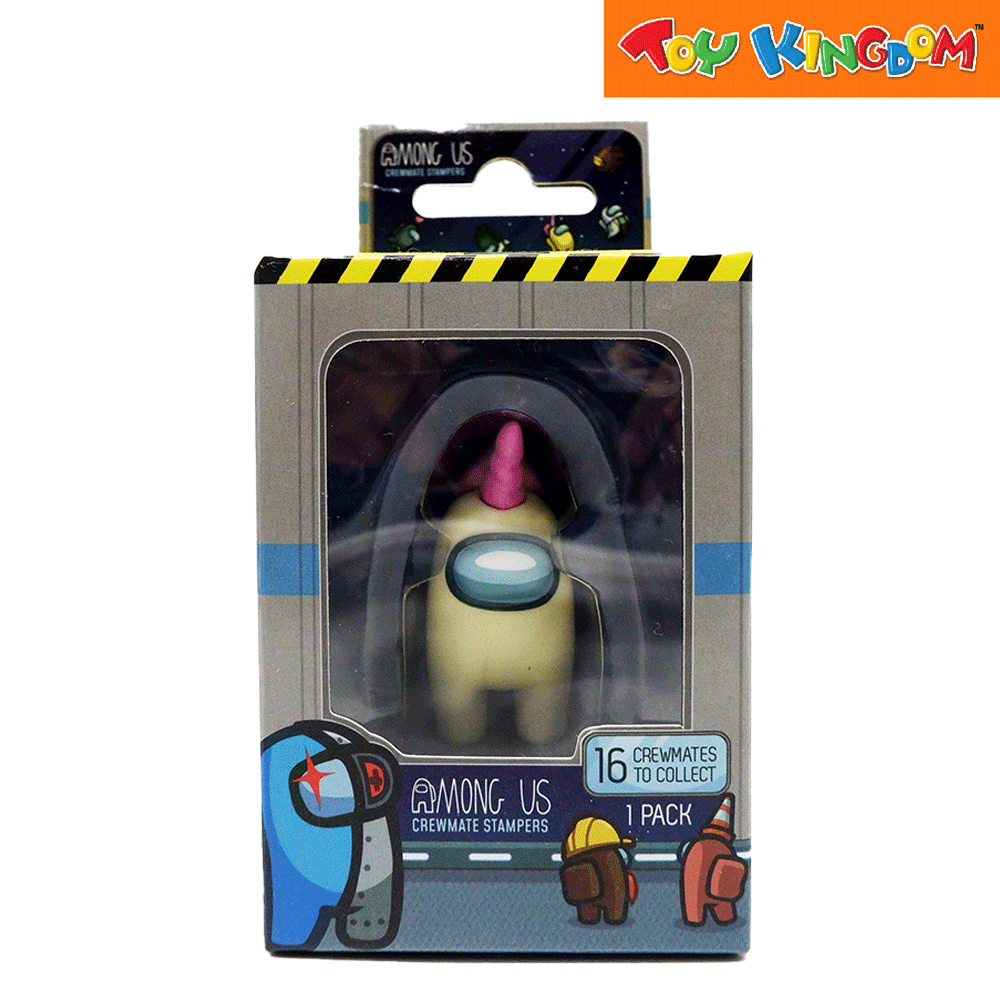 Among Us Crewmate Yellow/ Pink Stamper | Toy Kingdom