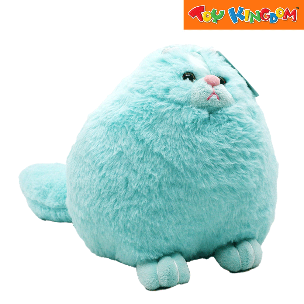 KidShop Fat Cat Light Blue 25 cm Stuffed Toy Toy Kingdom