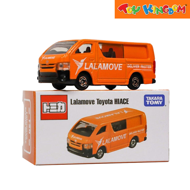 Tomica Lalamove Toyota Hiace Orange Die-cast