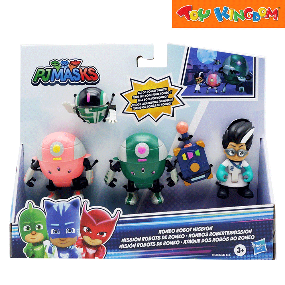 PJ Masks Romeo Robot Mission 4 Pack Action Figures | Toy Kingdom