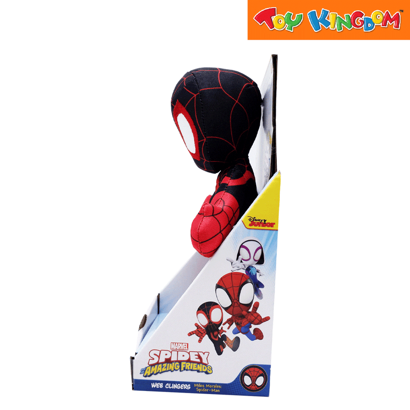 Disney Jr. Marvel Spidey and His Amazing Friends Miles Morales Web Clingers Plush