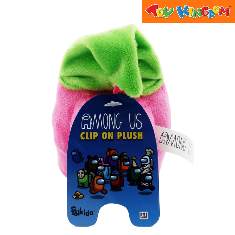 Among Us Clip On Plush Pink Stuffed Toy