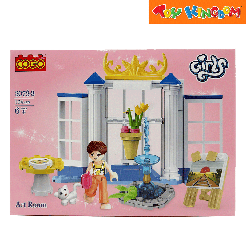 Cogo Girls Art Room Building Blocks Building Blocks