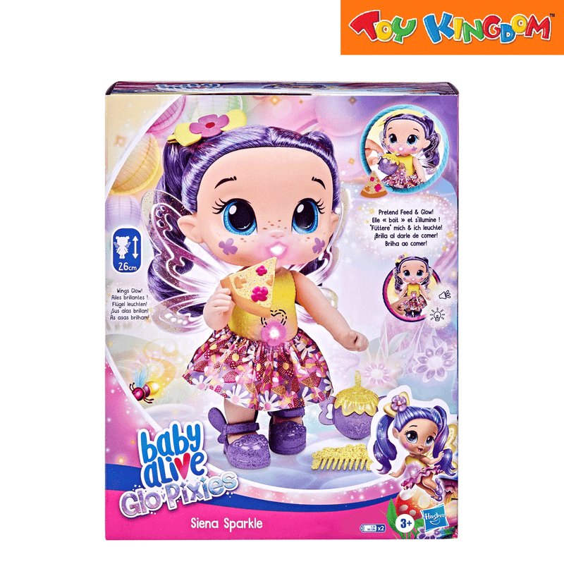 Baby Alive Sparkle GloPixies Siena Doll Playset