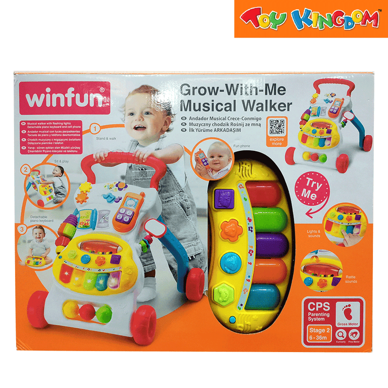 WinFun Grow-with-me Musical Walker